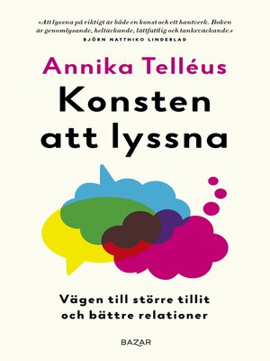 cover image of Konsten att lyssna